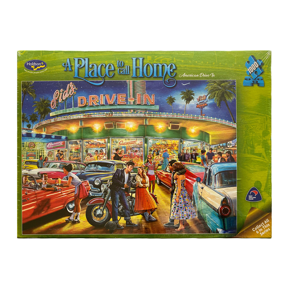 Photo of box of American Drive In Holdson Puzzle