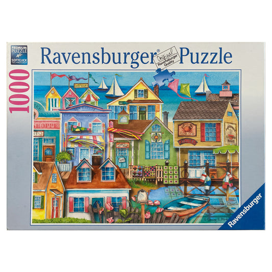 Photo of box of Down the Wharf puzzle by Ravensburger.