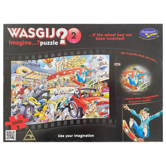 Photo of box of If the wheel had not been invented Wasgij Imagine puzzle 2 by Holdson.