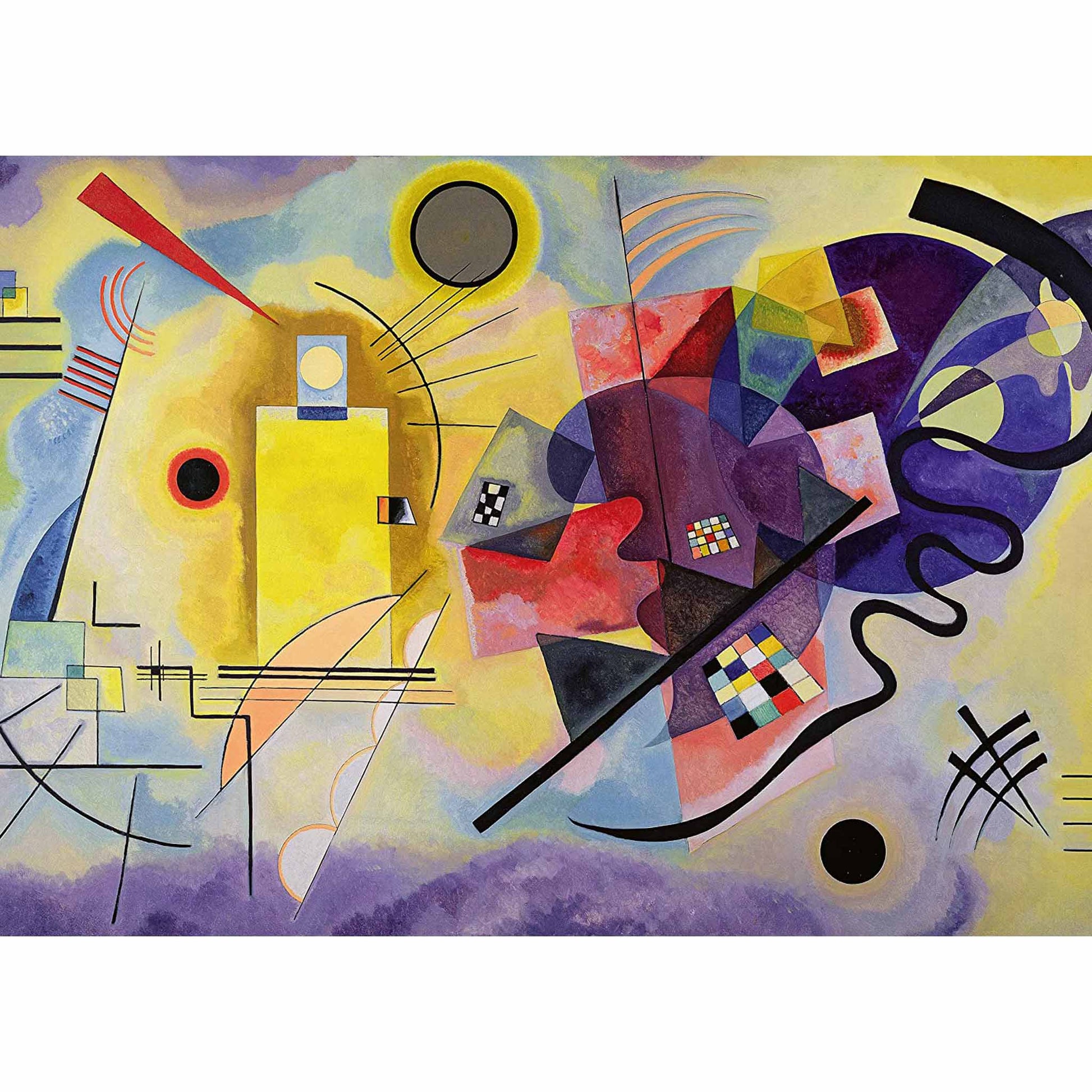 Image of Kandinsky Yellow Red Blue Ravensburger puzzle image.