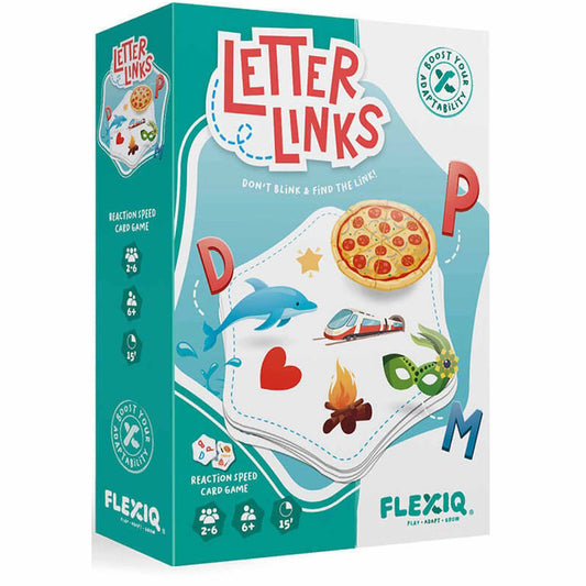 Photo of box of Letter Links by FLEXIQ.