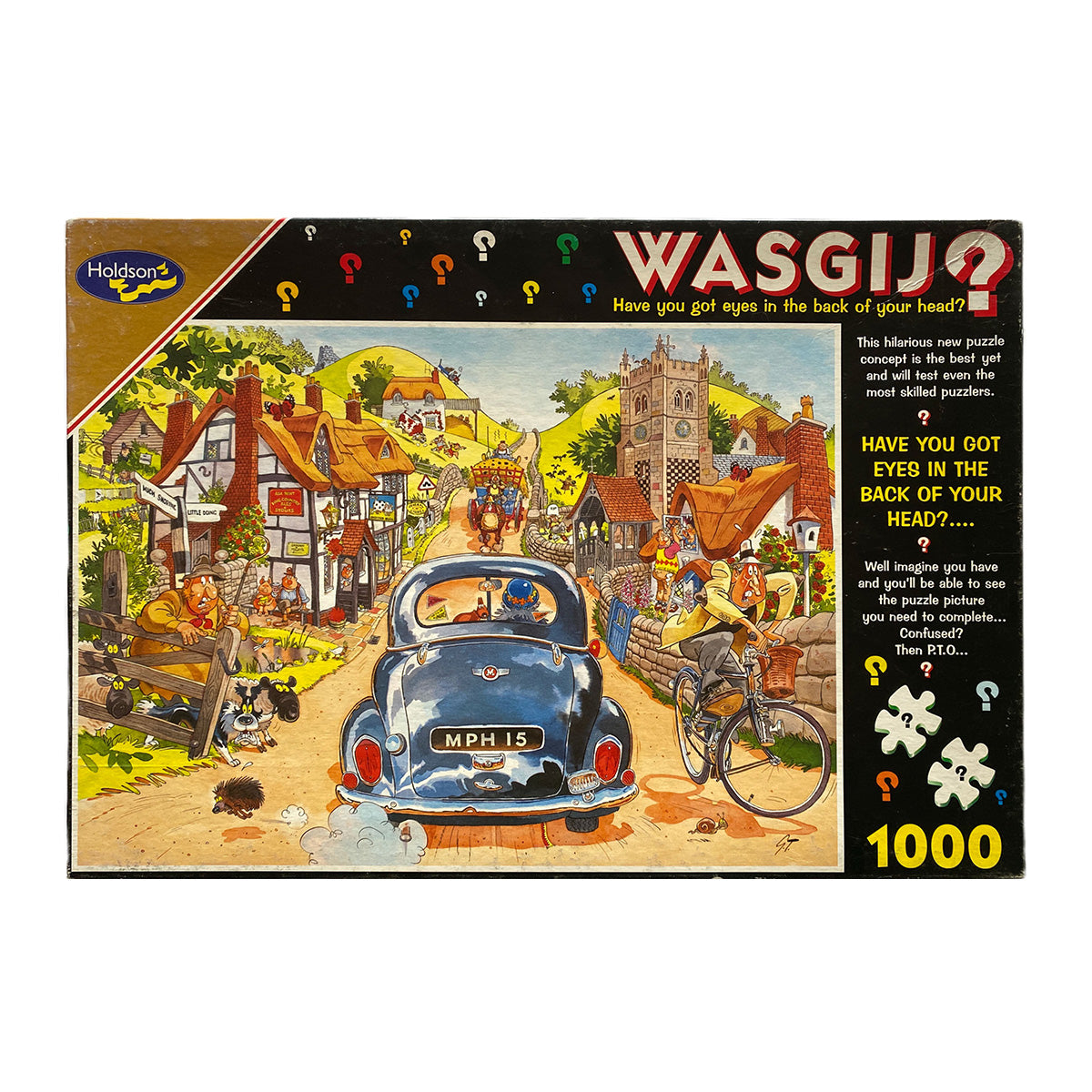 Photo of box of Sunday Drivers Wasgij 1 Holdson puzzle.