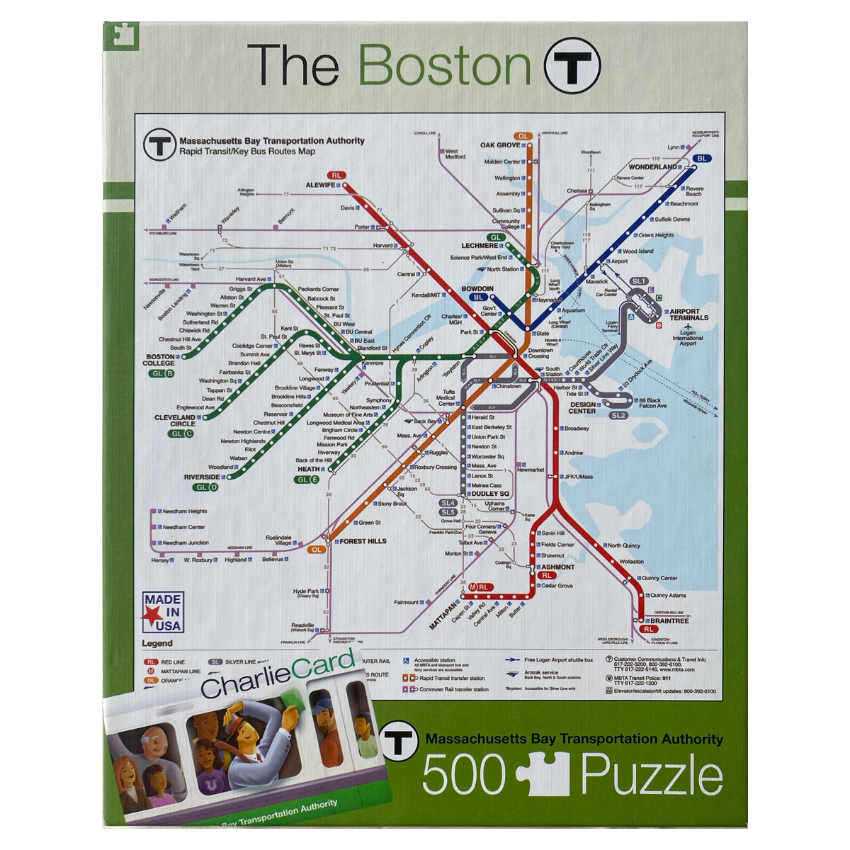 Photograph of box of The Boston puzzle by New York Puzzle Company.