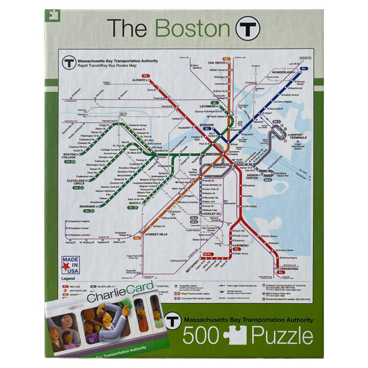 Photograph of box of The Boston puzzle by New York Puzzle Company.