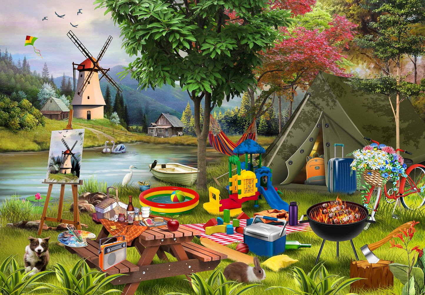 FunBox Holiday Days Camping Jigsaw Puzzle