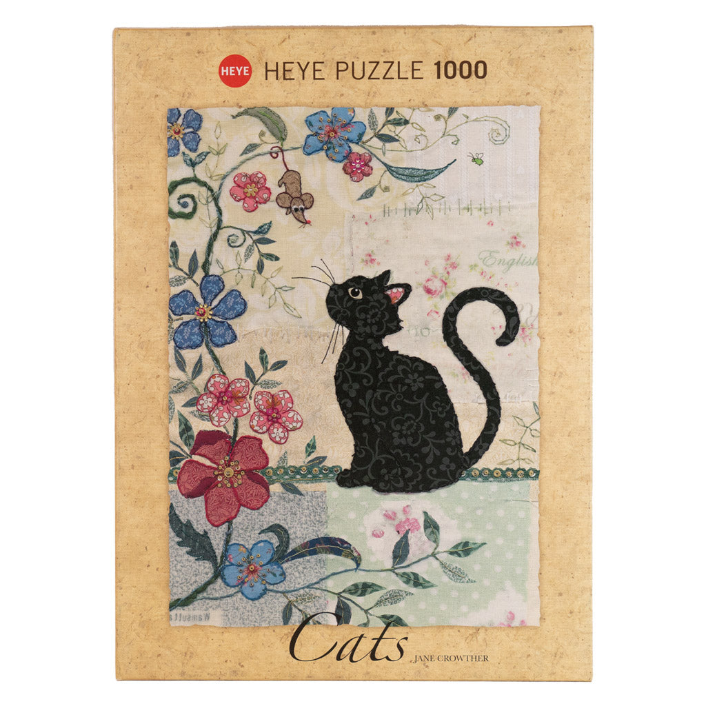 Photo of Cat and Mouse HEYE puzzle with art by Jane Crowther.