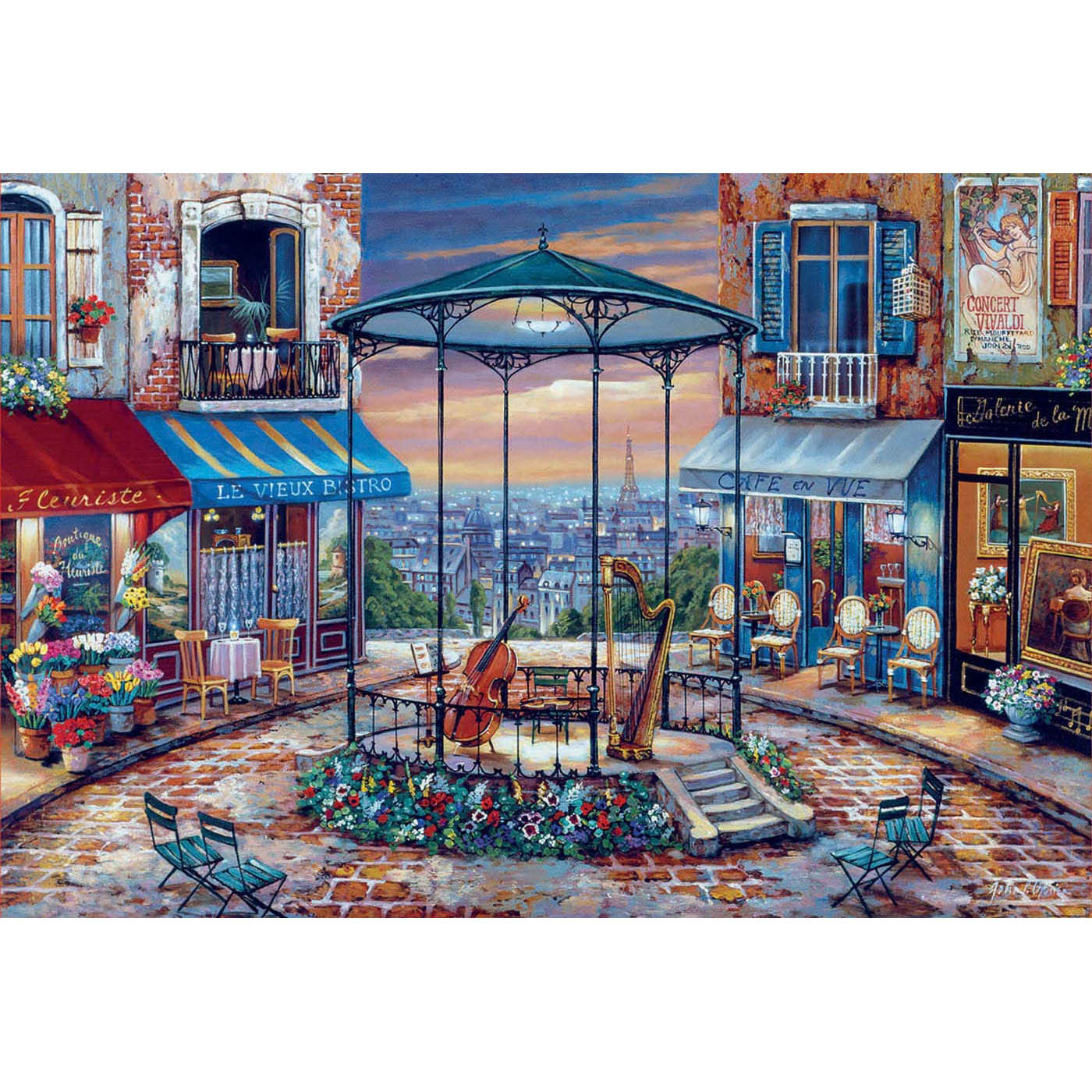 evening prelude educa 6000 piece puzzle image