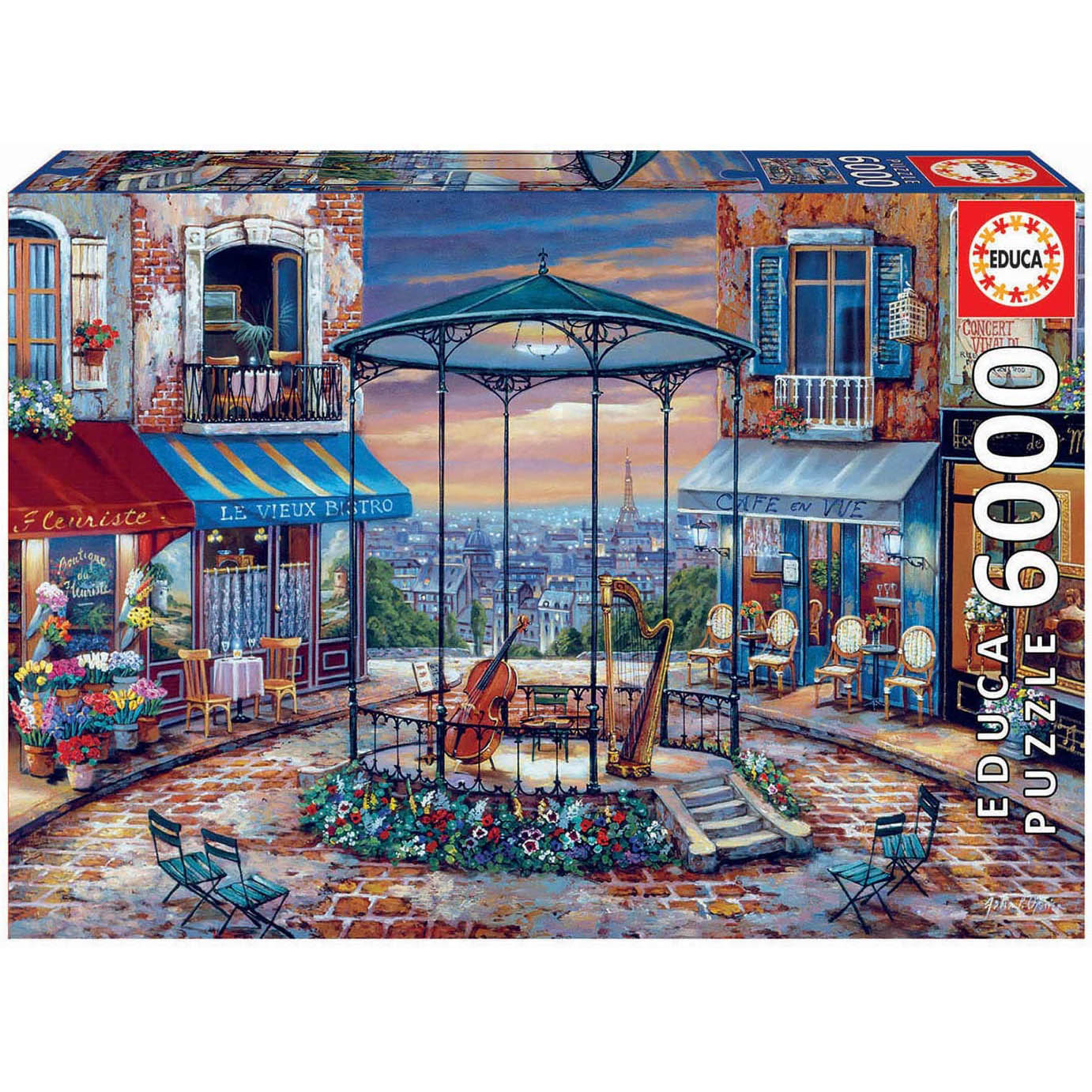 evening prelude educa 6000 piece puzzle