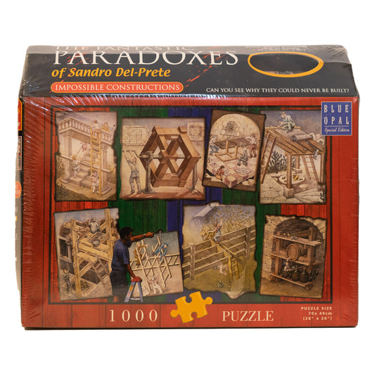 Photo of box of Fantastic Paradoxes of Sandro Del Prete Impossible Constructions puzzle by Blue Opal.