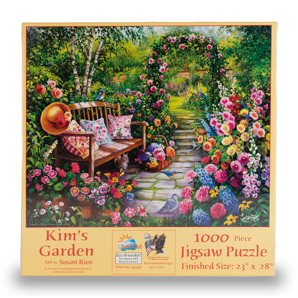 kims garden sunsout puzzle box