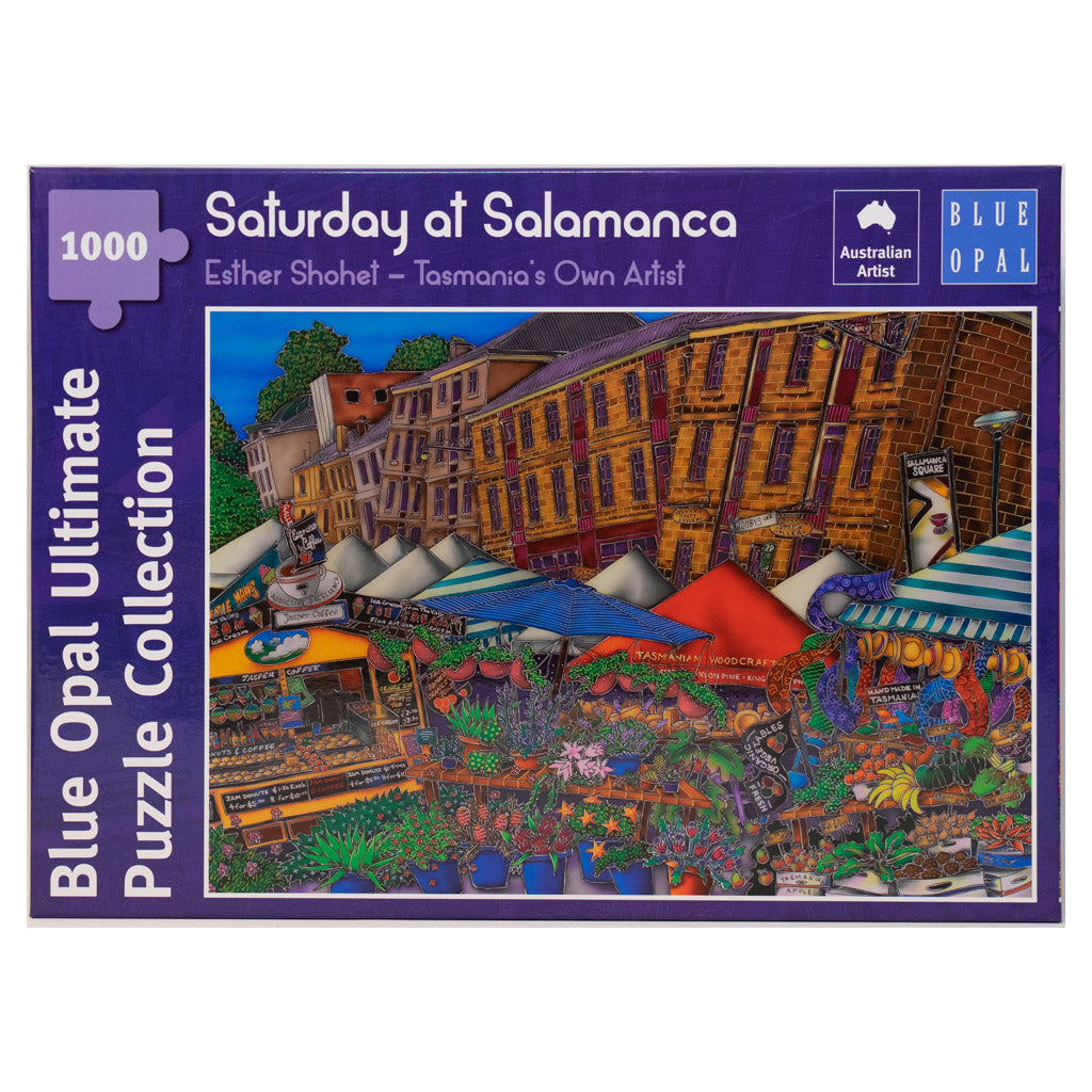 Photo of box of Saturday at Salamanca puzzle by Blue Opal.