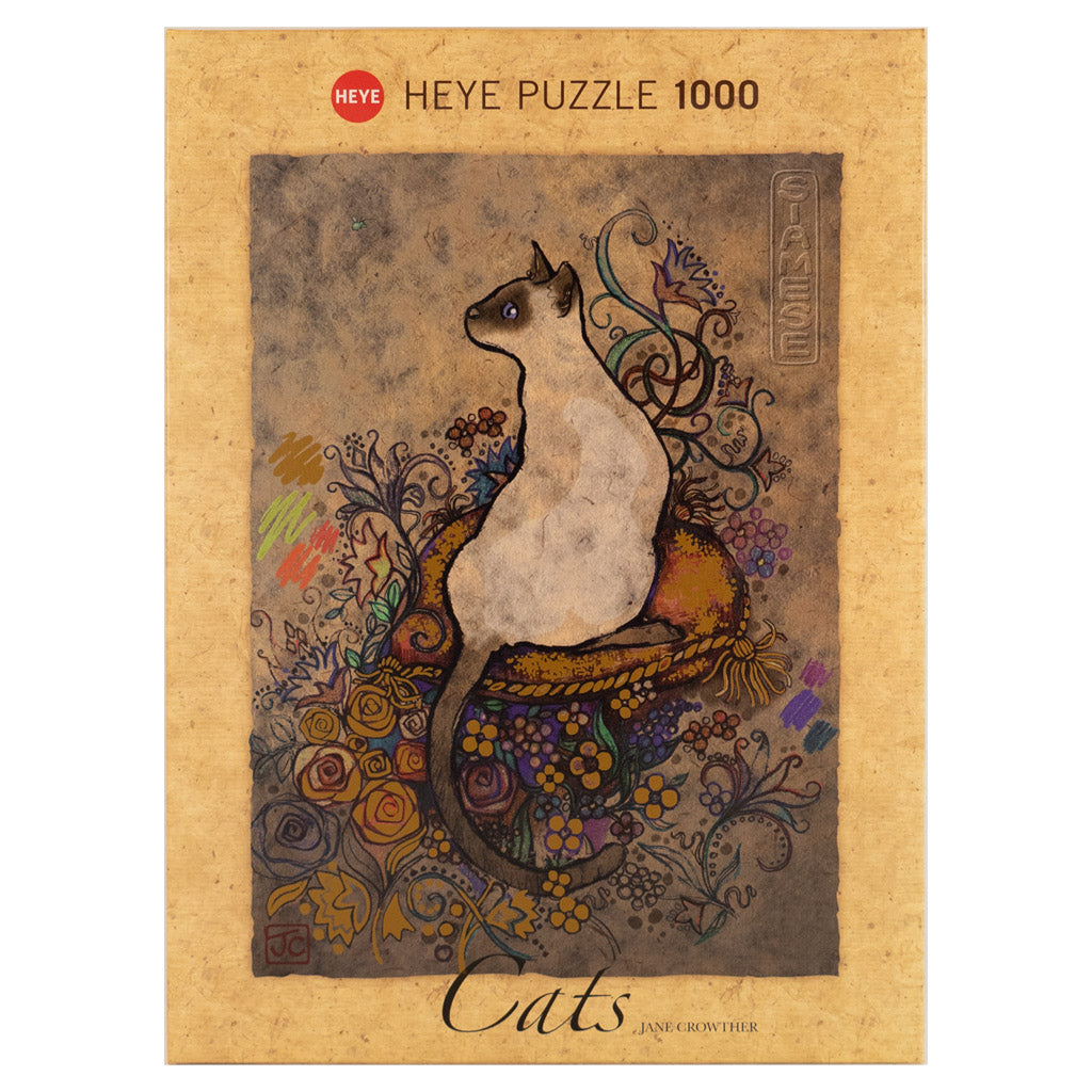 Photo of box of Siamese HEYE cat puzzle by Jane Crowther.