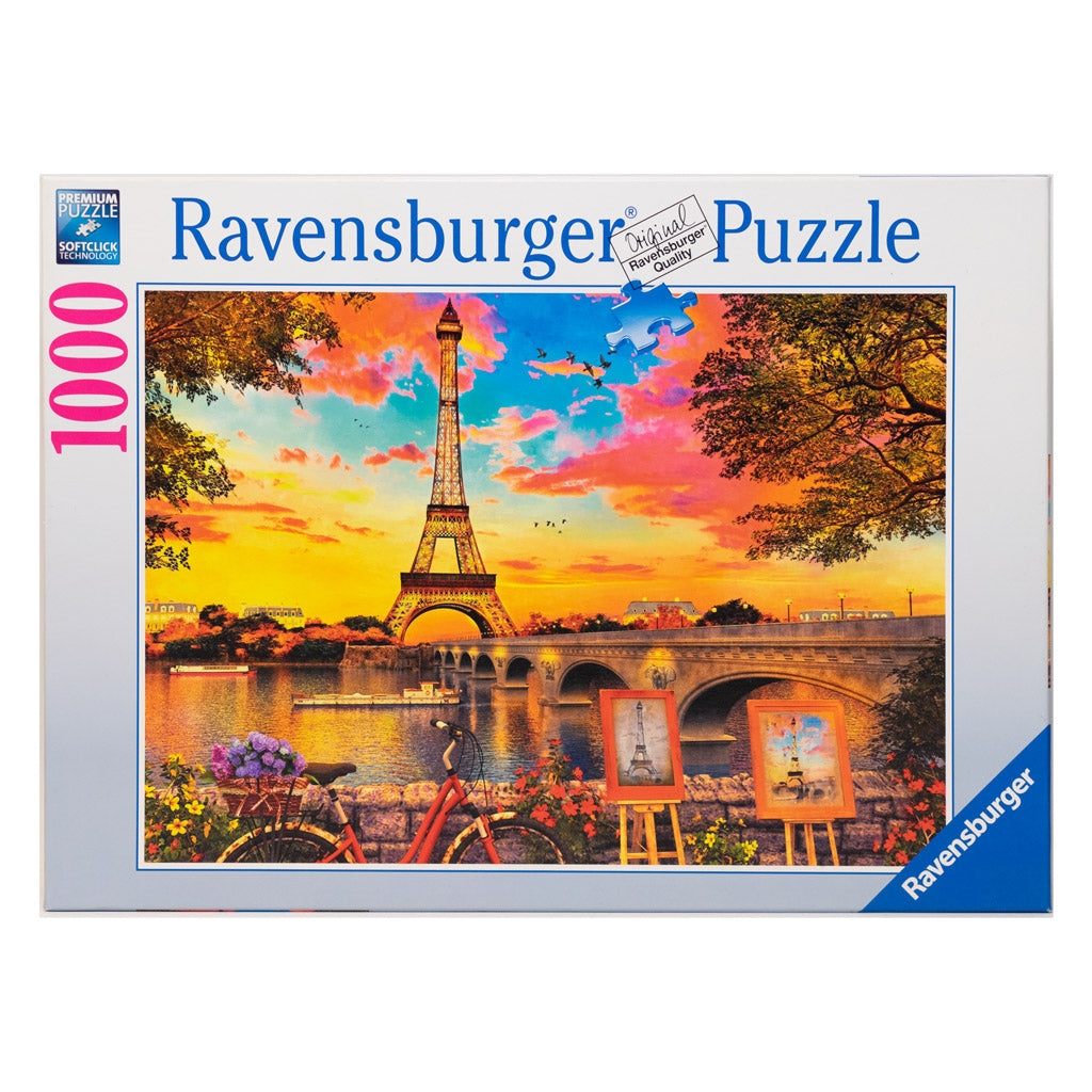 Photo of box of The Banks of the Seine Ravensburger puzzle.