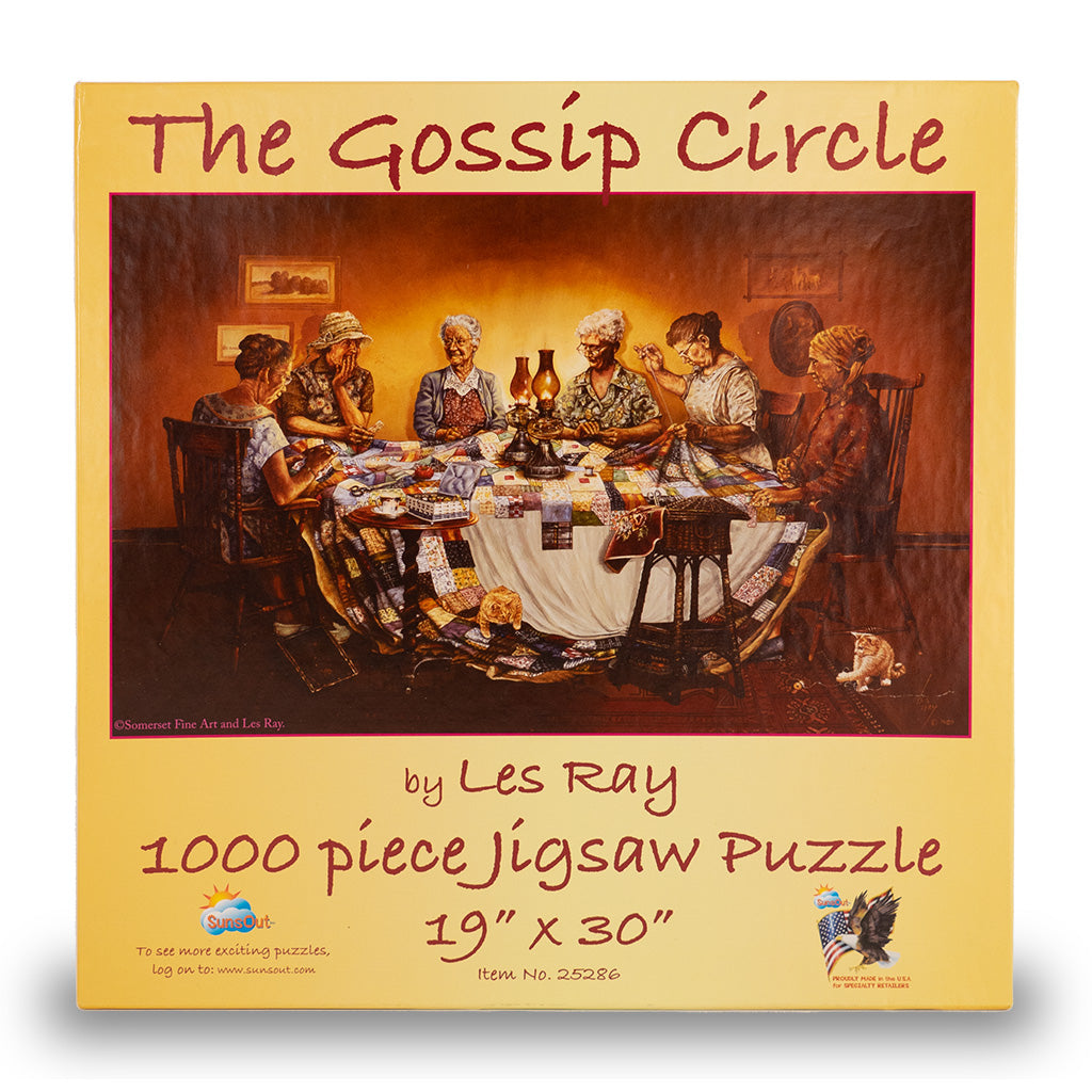 the gossip circle sunsout puzzle box